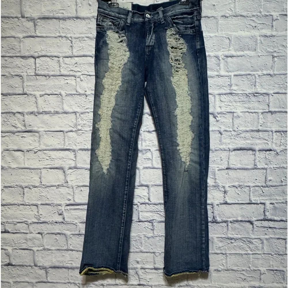 LOOMSTATE REVOLVE DISTRESSED JEANS 100% ORGANIC COTTON WOMEN'S SIZE 30